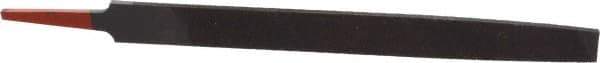 Simonds File - 8" Long, Smooth Cut, Mill American-Pattern File - Single Cut, 9/64" Overall Thickness, Tang - Apex Tool & Supply