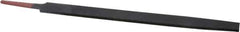 Simonds File - 10" Long, Smooth Cut, Mill American-Pattern File - Single Cut, 11/64" Overall Thickness, Tang - Apex Tool & Supply