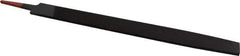 Simonds File - 14" Long, Bastard Cut, Mill American-Pattern File - Single Cut, 1/4" Overall Thickness, Tang - Apex Tool & Supply