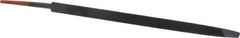 Simonds File - 6" Long, Bastard Cut, Taper American-Pattern File - Single Cut, 0.3438" Overall Thickness, Tang - Apex Tool & Supply