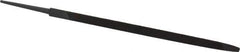 Simonds File - 6" Long, Bastard Cut, Taper American-Pattern File - Single Cut, 9/32" Overall Thickness, Tang - Apex Tool & Supply