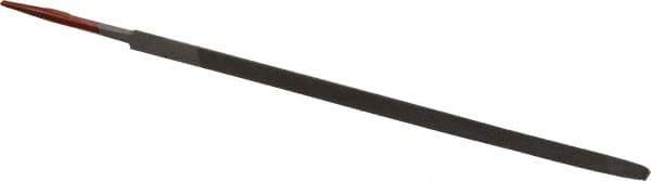 Simonds File - 6" Long, Bastard Cut, Taper American-Pattern File - Single Cut, 7/32" Overall Thickness, Tang - Apex Tool & Supply