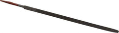 Simonds File - 6" Long, Bastard Cut, Taper American-Pattern File - Single Cut, 7/32" Overall Thickness, Tang - Apex Tool & Supply