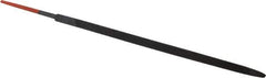 Simonds File - 7" Long, Bastard Cut, Taper American-Pattern File - Single Cut, 1/4" Overall Thickness, Tang - Apex Tool & Supply