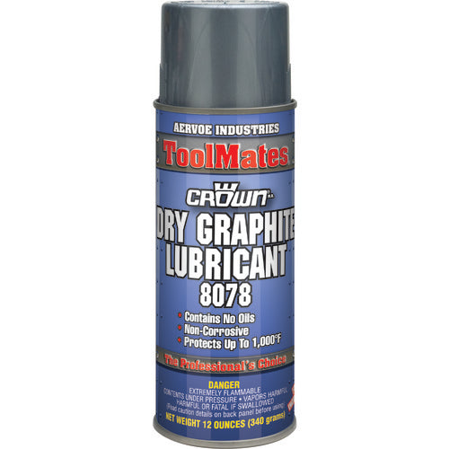 Dry Graphite Lubricant & Parting Compound - 12 oz Aerosol - Apex Tool & Supply
