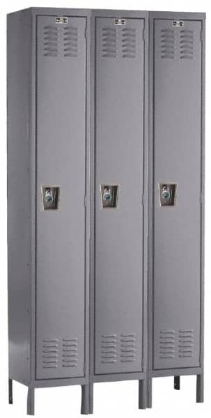 Hallowell - 3 Door, 1 Tier, Ready-Built Wardrobe & Box Lockers - Apex Tool & Supply