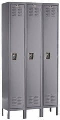 Hallowell - 3 Door, 1 Tier, Ready-Built Wardrobe & Box Lockers - Apex Tool & Supply