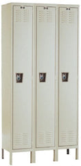 Hallowell - 3 Door, 1 Tier, Ready-Built Wardrobe & Box Lockers - Apex Tool & Supply