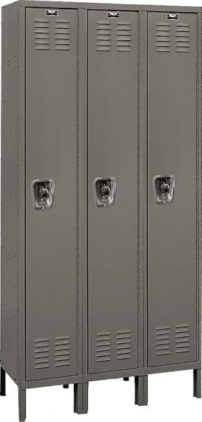 Hallowell - 3 Door, 1 Tier, Ready-Built Wardrobe & Box Lockers - Apex Tool & Supply