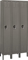 Hallowell - 3 Door, 1 Tier, Ready-Built Wardrobe & Box Lockers - Apex Tool & Supply
