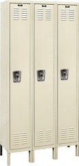 Hallowell - 3 Door, 1 Tier, Ready-Built Wardrobe & Box Lockers - Apex Tool & Supply
