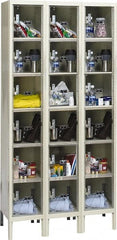 Hallowell - 18 Door, 6 Tier, Safety-View Plus Box Lockers - Apex Tool & Supply