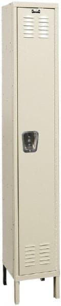 Hallowell - 1 Door, 1 Tier, Galvanite Corrosion Resistant Wardrobe & Box Lockers - Apex Tool & Supply