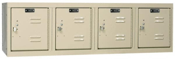 Hallowell - 4 Door, 4 Horizontal Tier, Premium Box Lockers - Apex Tool & Supply