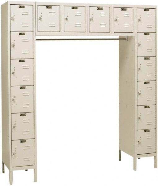 Hallowell - 16 Door, 16 Tier, Premium Box Lockers - Apex Tool & Supply