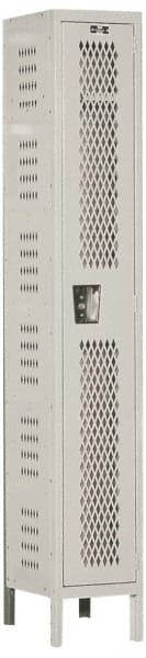 Hallowell - 1 Door, 1 Tier, Heavy-Duty Ventilated Wardrobe & Box Lockers - Apex Tool & Supply