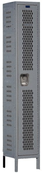 Hallowell - 1 Door, 1 Tier, Heavy-Duty Ventilated Wardrobe & Box Lockers - Apex Tool & Supply