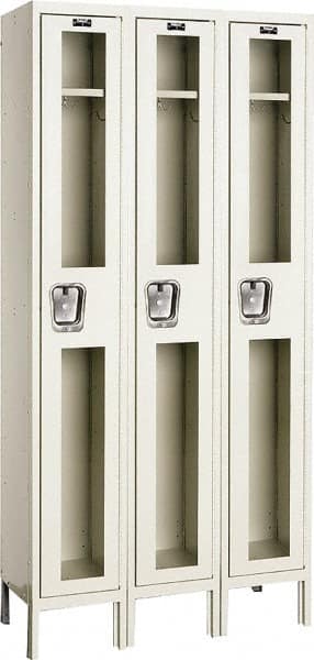 Hallowell - 3 Door, 1 Tier, Safety-View Wardrobe Lockers - Apex Tool & Supply