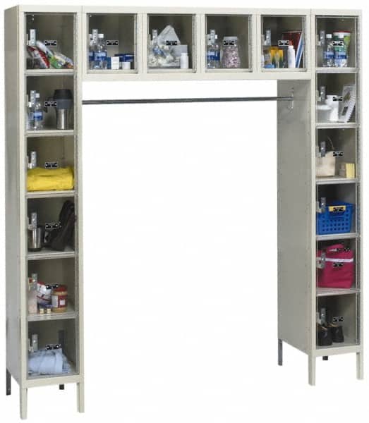 Hallowell - 16 Door, 16 Tier, Safety-View Plus Box Lockers - Apex Tool & Supply