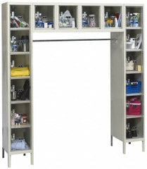 Hallowell - 16 Door, 16 Tier, Safety-View Plus Box Lockers - Apex Tool & Supply