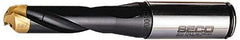 Seco - 10 to 10.49mm Diam, 3xD, 1.18" Max Depth, 5/8" Shank Diam, 1-1/2" Flute, 3.976" OAL, Replaceable Tip Drill - SD100 Insert, SD103 Toolholder, Series SD103 - Apex Tool & Supply