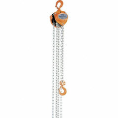 Vestil - 1,000 Lb Lifting Capacity, 15' Lift Height, Hand Hoist - Made from Chain - Apex Tool & Supply