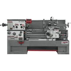 Jet - 16" Swing, 60" Between Centers, 230 Volt, Triple Phase Engine Lathe - 7MT Taper, 7-1/2 hp, 25 to 1,800 RPM, 3-1/8" Bore Diam, 44" Deep x 66" High x 96" Long - Apex Tool & Supply