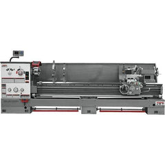 Jet - 26" Swing, 120" Between Centers, 230 Volt, Triple Phase Engine Lathe - 6MT Taper, 10 hp, 40 to 1,800 RPM, 4-1/8" Bore Diam, 43" Deep x 57" High x 178" Long - Apex Tool & Supply