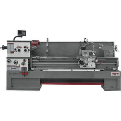 Jet - 22" Swing, 80" Between Centers, 230 Volt, Triple Phase Engine Lathe - 10 hp, 3-1/8" Bore Diam, 40" Deep x 48-7/8" High x 136-1/8" Long - Apex Tool & Supply