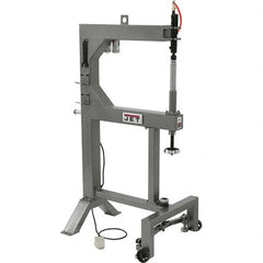 Jet - Power Hammer Machines; Machine Style: Planishing Hammer ; Power Type: Manual ; Throat Depth (Inch): 24 ; Maximum Opening Size (Inch): 2-1/2 ; Air Consumption (CFM): 8.80 ; Voltage: 110 - Apex Tool & Supply