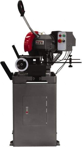 Jet - 2 Cutting Speeds, 315mm Blade Diam, Cold Saw - 52 & 104 RPM Blade Speed, Floor Machine, 3 Phase, Compatible with Ferrous Material - Apex Tool & Supply