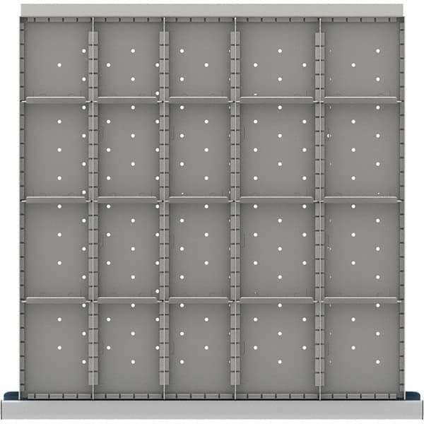 LISTA - 20-Compartment Drawer Divider Layout for 3.15" High Drawers - Apex Tool & Supply
