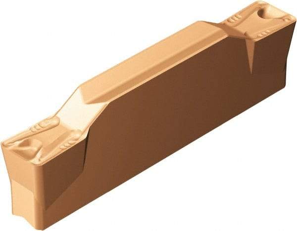 Sandvik Coromant - K2N123x2 TM Grade 1125, 6mm Cutting Width Carbide Grooving Insert - 23mm Max Depth of Cut, Neutral, 0.8mm Corner Radius, Uncoated - Apex Tool & Supply