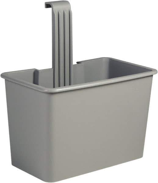 Unger - 8 Gal Polypropylene Side Bucket - Gray, For Use with SCFPG, COMBR, COMBG - Apex Tool & Supply