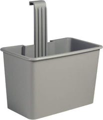 Unger - 8 Gal Polypropylene Side Bucket - Gray, For Use with SCFPG, COMBR, COMBG - Apex Tool & Supply