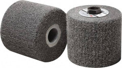 3M - 4-1/2" Diam Aluminum Oxide Match & Finish Flap Brush - 5/8-11 Thread, 4" Wide, Density 5, Nonwoven, Medium Grade, 3,500 Max RPM - Apex Tool & Supply