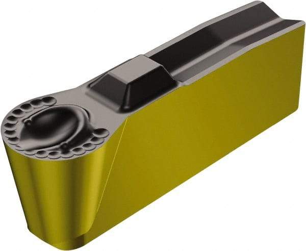Sandvik Coromant - 25N151.3-7P Grade 4225, Carbide Grooving Insert - 1.3mm Max Depth of Cut, Neutral, 1.5mm Corner Radius, TiCN/Al2O3/TiN Finish - Apex Tool & Supply