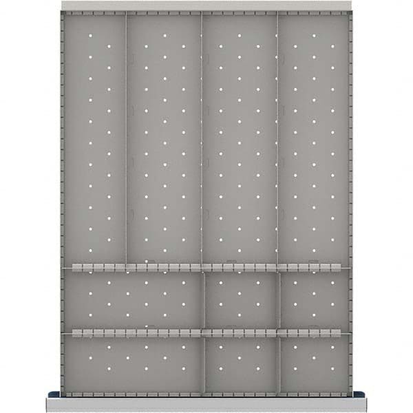 LISTA - 10-Compartment Drawer Divider Layout for 3.15" High Drawers - Apex Tool & Supply
