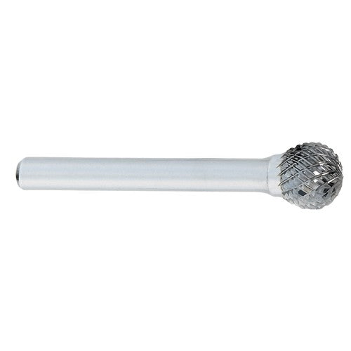 ‎SD-14 -3/16 × 3/16 LOC × 1/4 Shank × 2 OAL Ball Shape Carbide Medium Tough Cut Burr - Apex Tool & Supply