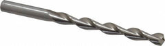 Chicago-Latrobe - 23/64" 135° High Speed Steel Jobber Drill - Bright Finish, Right Hand Cut, Parabolic Flute, Straight Shank, 4-7/8" OAL, Split Point - Apex Tool & Supply