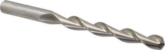 Chicago-Latrobe - 31/64" 135° High Speed Steel Jobber Drill - Bright Finish, Right Hand Cut, Parabolic Flute, Straight Shank, 5-7/8" OAL, Split Point - Apex Tool & Supply