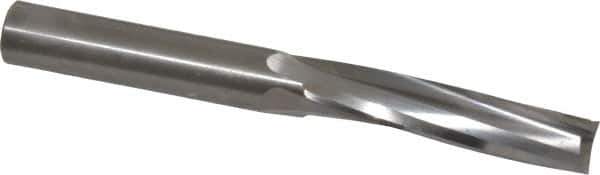 Onsrud - 1/2" Cutting Diam x 2-1/8" Length of Cut, 3 Flute, Upcut Spiral Router Bit - Uncoated, Right Hand Cut, Solid Carbide, 4-1/2" OAL x 1/2" Shank Diam, Three Edge, 10° Helix Angle - Apex Tool & Supply