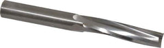 Onsrud - 1/2" Cutting Diam x 2-1/8" Length of Cut, 3 Flute, Upcut Spiral Router Bit - Uncoated, Right Hand Cut, Solid Carbide, 4-1/2" OAL x 1/2" Shank Diam, Three Edge, 10° Helix Angle - Apex Tool & Supply