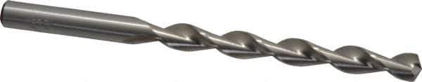 Chicago-Latrobe - Letter L 135° High Speed Steel Jobber Drill - Bright Finish, Right Hand Cut, Parabolic Flute, Straight Shank, 4-1/4" OAL, Split Point - Apex Tool & Supply