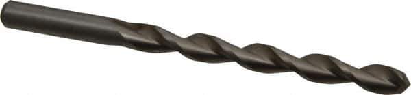 Chicago-Latrobe - Letter Q 135° High Speed Steel Jobber Drill - Bright Finish, Right Hand Cut, Parabolic Flute, Straight Shank, 4-3/4" OAL, Split Point - Apex Tool & Supply