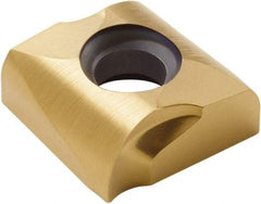 Seco - SNHQ120330 M07 Grade F40M Carbide Milling Insert - TiAlN/TiN Finish, 0.127" Thick, 1/2" Inscribed Circle, 0.118" Corner Radius - Apex Tool & Supply