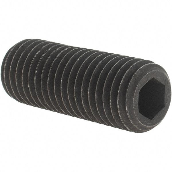 Value Collection - 3/4-10 UNC, 2" OAL, Cup Point Set Screw - Grade 8 Alloy Steel, 3/8" Key - Apex Tool & Supply