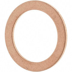 Value Collection - 1/2 SAE, 33/64" ID x 45/64" OD Oil Drain Plug Gasket - 1/32" Thick, Copper - Apex Tool & Supply