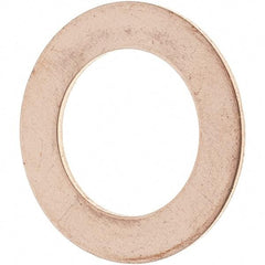 Value Collection - 1/2 SAE, 33/64" ID x 13/16" OD Oil Drain Plug Gasket - 1/32" Thick, Copper - Apex Tool & Supply