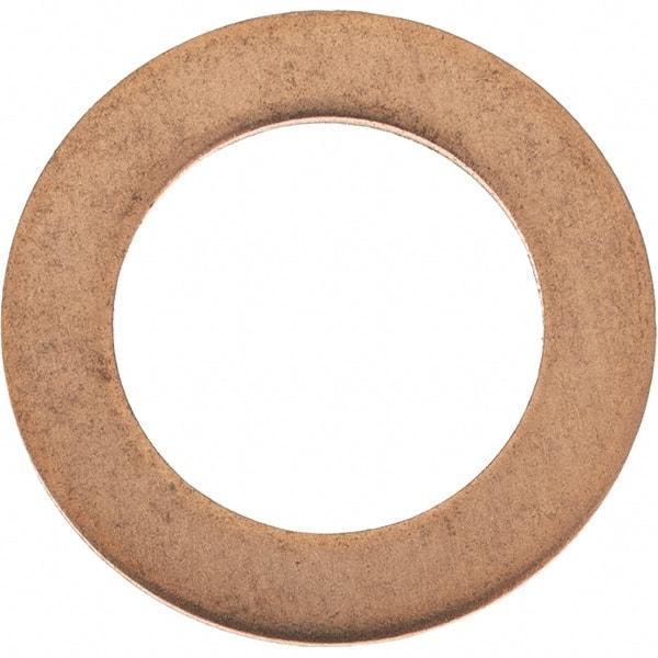 Value Collection - 7/16 SAE, 29/64" ID x 11/16" OD Oil Drain Plug Gasket - 1/32" Thick, Copper - Apex Tool & Supply